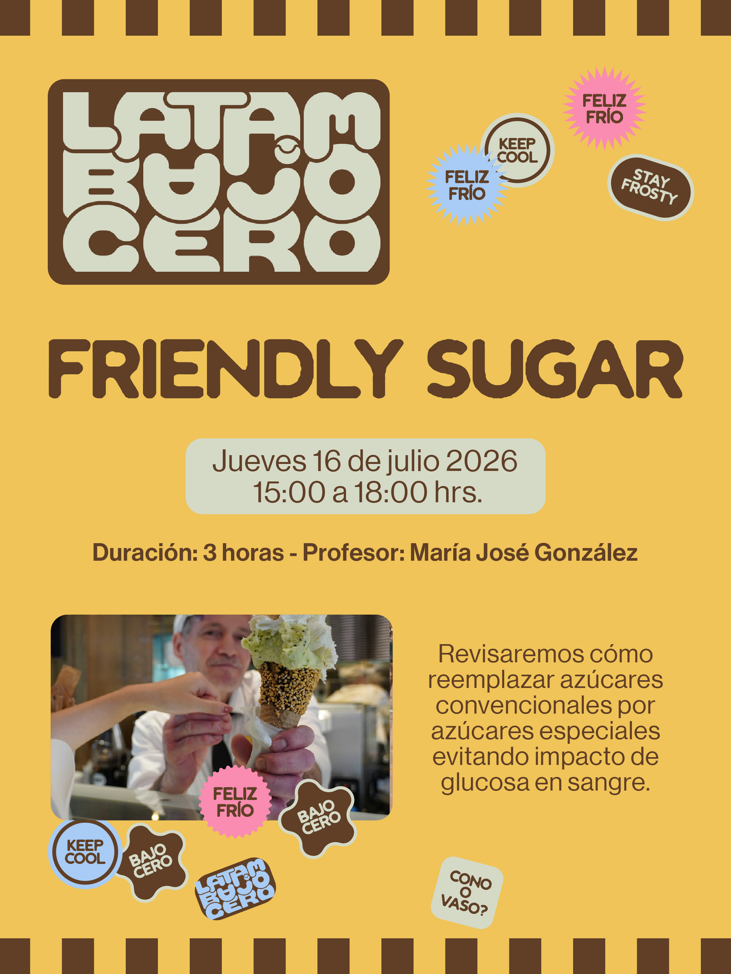 Curso FRIENDLY SUGAR — Festival Latam Bajo Cero