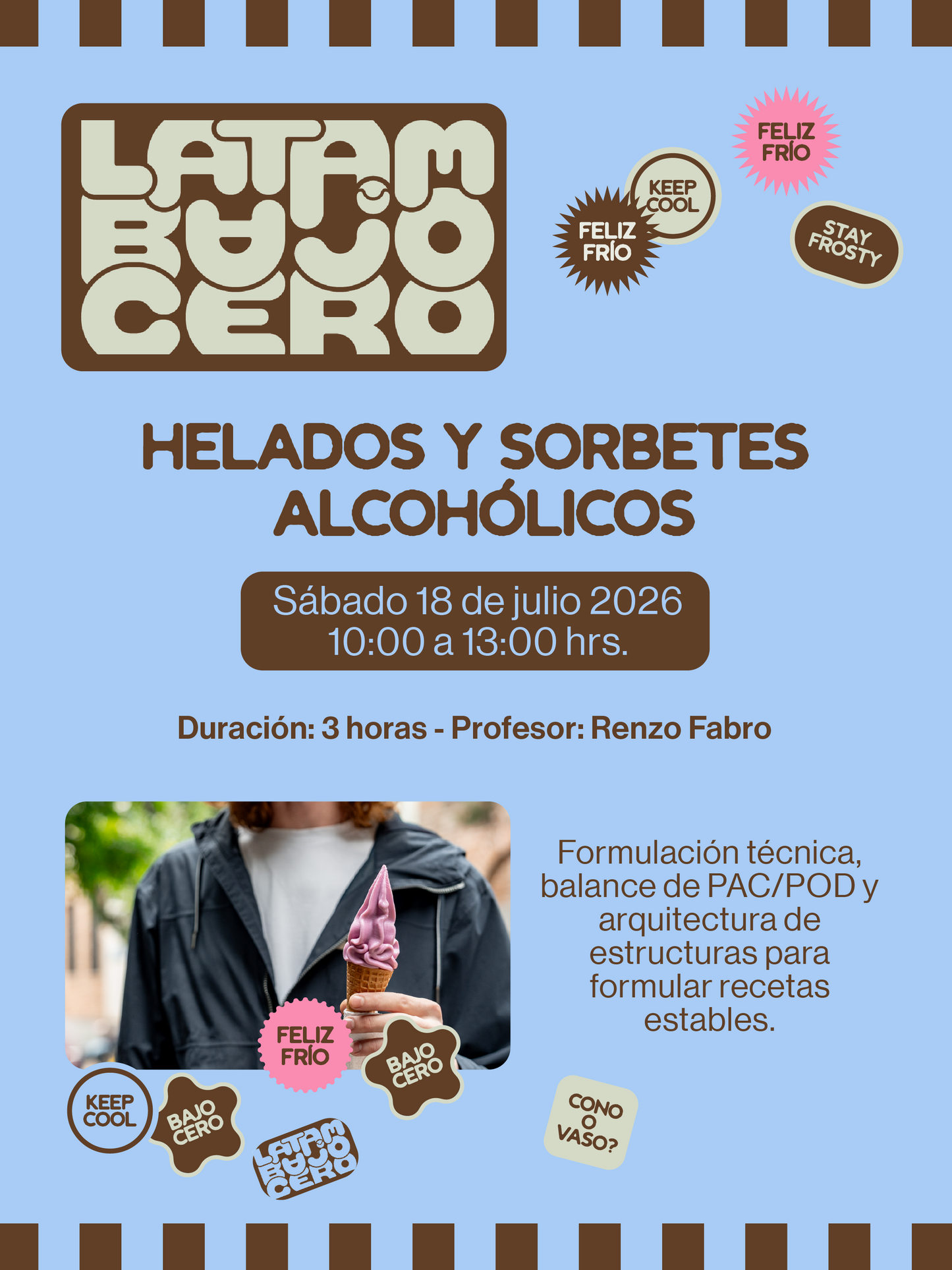 Curso Helados y Sorbetes Alcohólicos — Festival Latam Bajo Cero