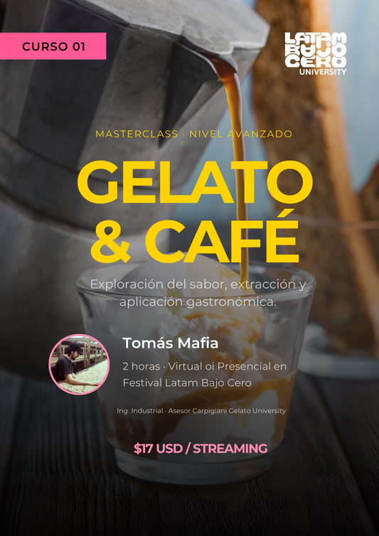 Curso Gelato & Café — Streaming Festival Latam Bajo Cero 2026